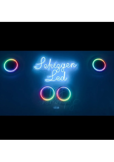 Sekizgen Led 20'lik Midrange Kapağı Telefon Kontrollü 120 Mood'lu 2 Takım 4 Kapak Piksel Neon Ledli