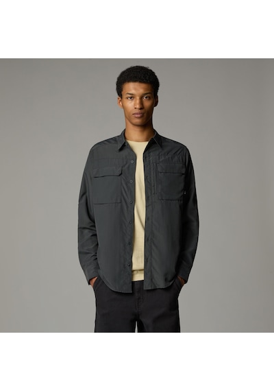 The North Face M L/s Sequoia Shirt Erkek Gömlek-29877 Koyu Gri
