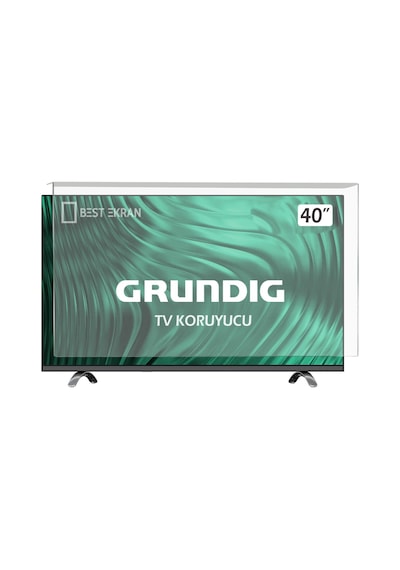 Bestekran Grundig Uyumlu 40GEF6965B TV Ekran Koruyucu - 40" inç Koruma Şeffaf Panel