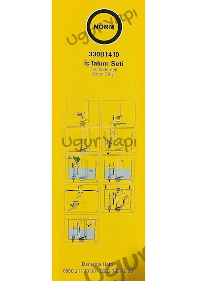 Norm Basmalı Rezervuar İç Takımı 330-1410 Beyaz