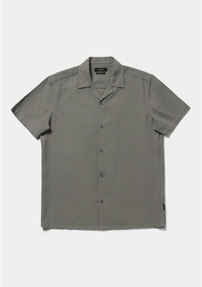 Colin's Colins Regular Fit Apaj Yaka Düz Erkek Yeşil Kısa Kol Gömlek Cl1080094 Q1.v2 Kha Haki