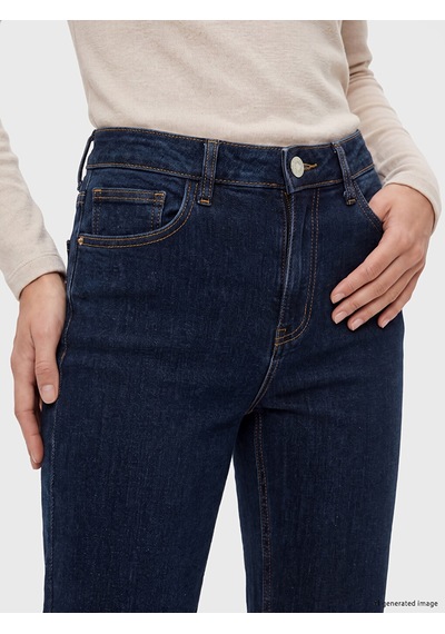 Lcwaıkıkı Classic İndigo Flare Kadın Jean Pantolon