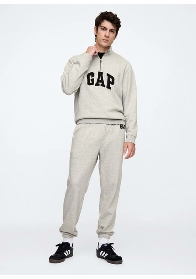Gap V-frch Ft Herıtage Age Jogger Fransız Havlu Kumaş Jogger Erkek Eşofman Altı Gri