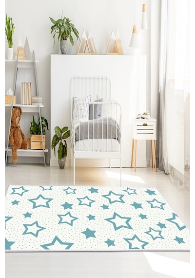 Dekoreko Kids Halı 2123 Mavi