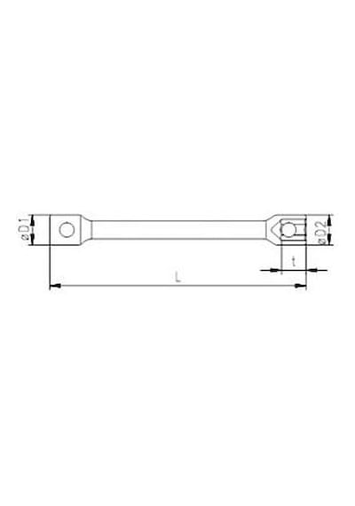 İzeltaş 1870 Ağır Tip Bijon Anahtarı İki Ağız Uzun 27x30mm