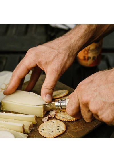 Opinel Inox Kayın Saplı Paslanmaz Çelik Çakı, Unisex, Kahverengi, Nr.7