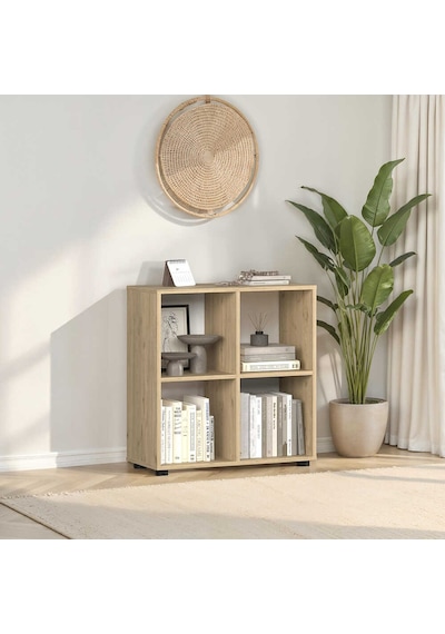 Cubic Kitaplık Florida Meşe 70x72x30 Cm Kahverengi