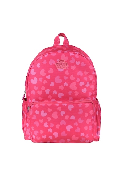 Me Team Love Pembe Kalpli Kız Çocuk Okul Çantası Çok Renkli