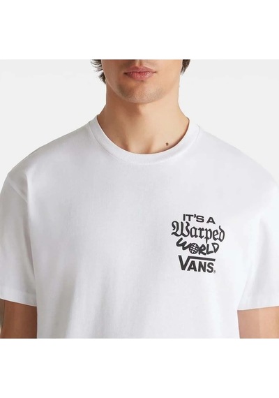 Vans Warped World Ss Erkek Beyaz T-shirt - Vn000m5e Beyaz
