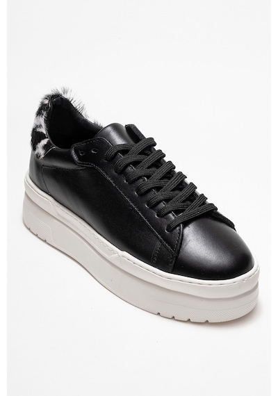 Luvishoes Luvi Shoes Anabel Siyah Cilt Hakiki Deri Kadın Günlük Spor Ayakkabı Siyah