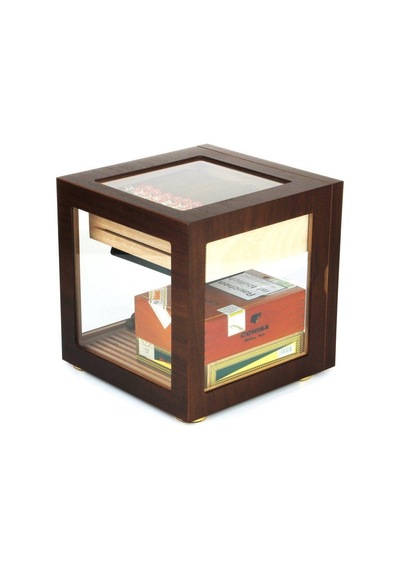 Adorini Cube Walnut Humidor Puro Kutusu