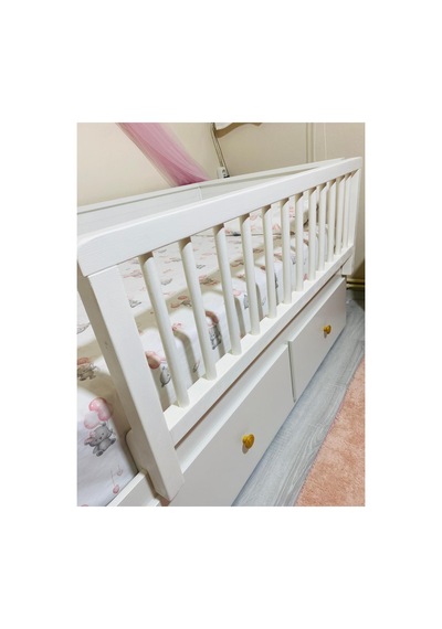 Beyaz Renk Hemnes Divan Uyumlu Bariyer, Trabzan, Korkuluk Beyaz - 721716631