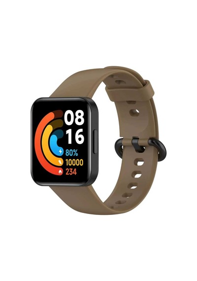 Zore Xiaomi Redmi Watch 2 Lite Uyumlu Klasik Kordon-kahverengi