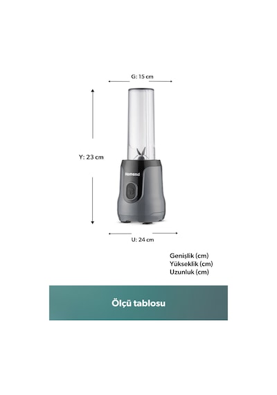 Homend Mixfresh 7026H Kişisel Smoothie Blender