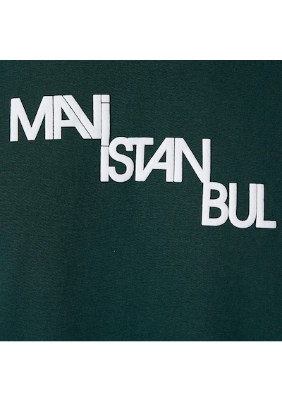Mavi M0612274-85173 İstanbul Baskılı T-shirt Erkek Tişort Yeşil