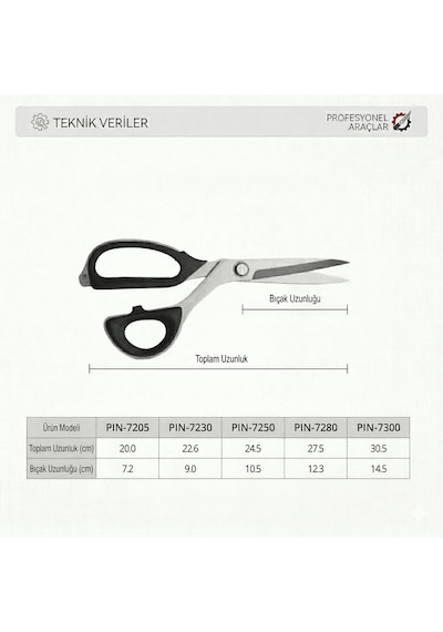 Yüksek Teknoloji Titanyum Profesyonel Terzi Makası 9 İnç / Pın-7230 9"