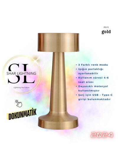 Dokunmatik Led Masa Lambası