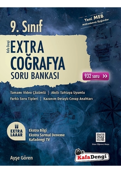 Kafa Dengi Yayınları 9.sınıf Ekstra Çoğrafya Soru Bankası