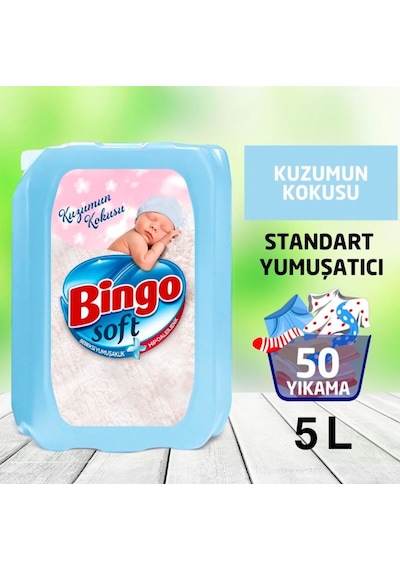 Bingo Soft Çamaşır Yumuşatıcısı Kuzumun Kokusu 5 L