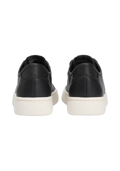 Tommy Hilfiger Kadın Hafif Tabanlı Kort Sneaker - Siyah Triple Black