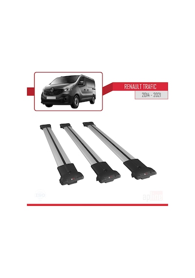Renault Trafic 2014 Ve Sonrası Fly Model Ara Atkı Tavan Barı Gri