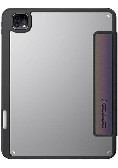 Apple Uyumlu iPad  Pro 11 2024 Kılıf Skinarma Holografik Tasarım Arkası Şeffaf Magnetik Kira Kobai Kılıf Colorful