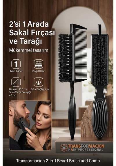 Transformacion Sakal Bıyık Tarama Fırçası Sakal Tarağı, 721414