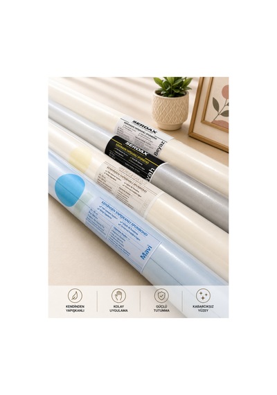 Extra Yapışkanlı Spunbond Kumaş/tela Kaplama Gökmavi 70cm X 300cm Mavi