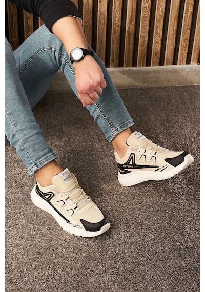 Günlük Erkek Sneaker Fileli Bağcıklı Tırtık Kalın Taban Bilek Destek Dikiş Hafif Spor Ayakkabı 4281 Bej-siyah-taba Günlük Erkek Sneaker Fileli Bağcıklı Tırtık Kalın Taban Bilek Destek Dikiş Hafif Spor Ayakkabı 4281 Bej-siyah-taba