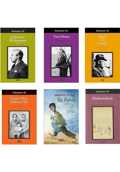 Sabahattin Ali 6 Lı Set Çakıçının İlk Kurşunu - Yeni Dünya - Kağnı Ses Eserleri - Canım Ali Ruhum Filiz - Üç Öykü - Mahkemelerde