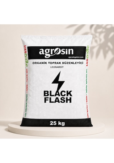 Agrosin Black Flash Leonardit Organik Toprak Düzenleyici Toz 25 kg
