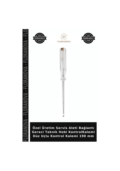 Özel Üretim Servis Aleti Bağlantı Gereci Teknik Hobi Kontrolkalemi Düz Uçlu Kontrol Kalemi 190 Mm