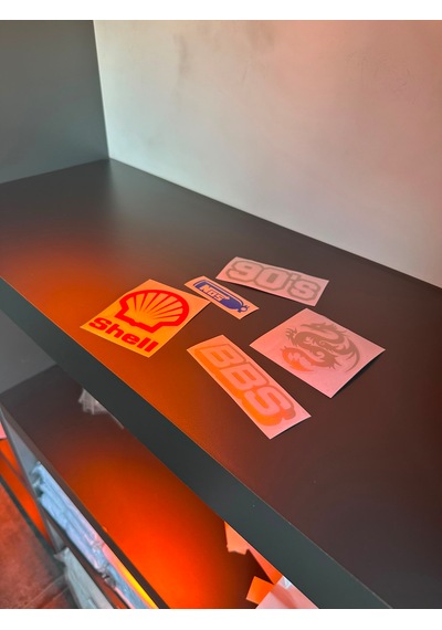 5 Li Oto Sticker Seti Hardmachine 0