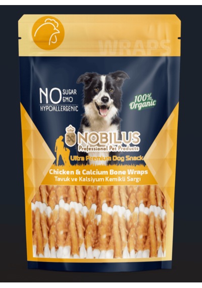 Nobılus Tavuk Ve Kalsiyum Kemikli Sargı Köpek Ödül Maması 80gr