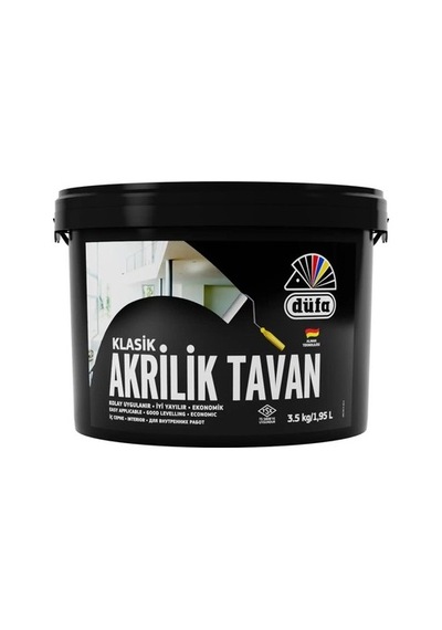 Beyaz Tavan Boyası, Akrilik, 3,5 Litre 0.3