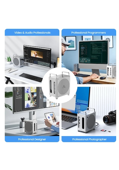 Acasis 8 İn 1 Mac Mini M4 Workstation Thunderbolt 4, 2x Nvme Ssd, 3x Usb 3.2, Sd/tf Card, 2x Dp 4k, Güç Düğmesi, 30w Pd, Type-c, Dock & Ssd Kutusu Tb1201 Acasis 8 İn 1 Mac Mini M4 Workstation Thunderbolt 4, 2x Nvme Ssd, 3x Usb 3.2, Sd/tf Card, 2x Dp 4k, Güç Düğmesi, 30w Pd, Type-c, Dock & Ssd Kutusu Tb1201