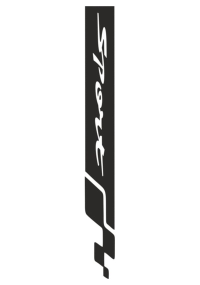 Sport Yazılı Oto Kaput Şerit Sticker 60 X 15 Cm