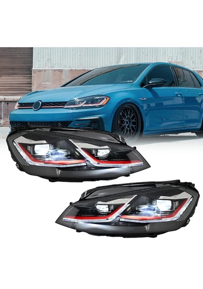Volksvagen Golf 7.5 2017.2018.2019 Mk7.5 Kırmızı J Ön Far