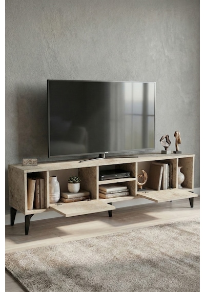Linya Tv Sehpası Suntalam Ekru 160x35 Cm