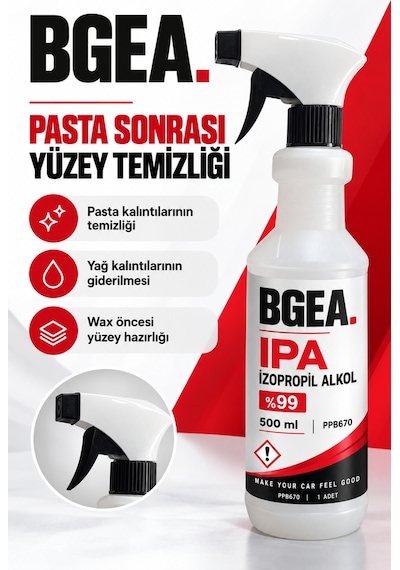 Bgea Ipa İzopropil Alkol %99 500 Ml Sprey Yüzey Temizleyici