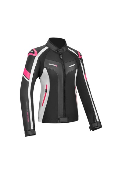 Scoyco JK152W Kadın Motosiklet Montu-62418-Siyah - Pembe