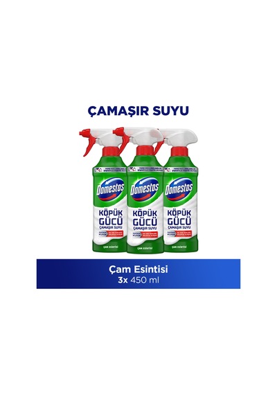 Köpük Gücü Köpük Çamaşır Suyu Çam Ferahlığı 450 Ml X3 Diğer