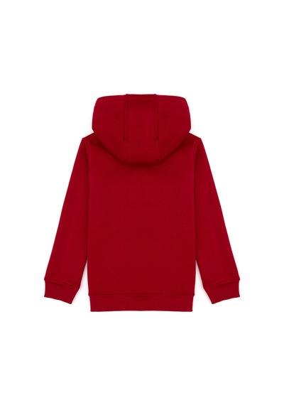 U.S. Polo Assn. Kız Çocuk Koyu Frambuaz Kapüşonlu Şardonlu Basic Sweatshirt 50314311-VR104