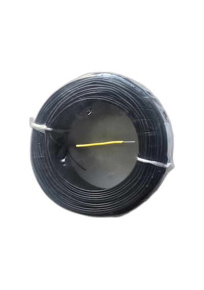 Tek Damarlı Kalaylı Tam Bakır Zil Teli Ve Montaj Teli 0.50 Mm 100 Metre - Siyah
