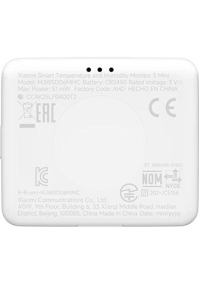 Xiaomi Smart Temperature And Humidity Monitor 3 Mini