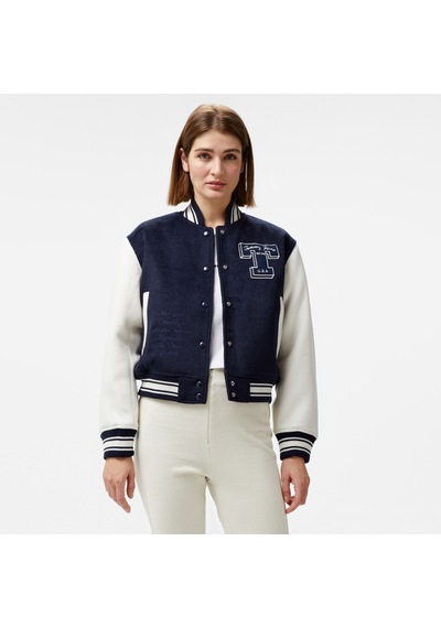 Tommy Jeans Letterman Kadın Mavi Ceket Düz Dw0dw18845 Mavi