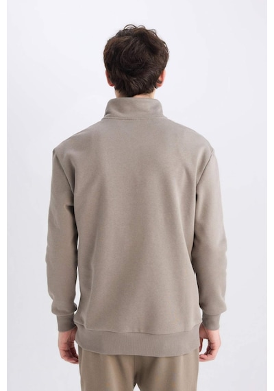 DeFacto Comfort Regular Fit Rahat Kalıp Fermuarlı Dik Yaka Basic Düz Sweatshirt X7405AZ25SPKH510 DeFacto Comfort Regular Fit Rahat Kalıp Fermuarlı Dik Yaka Basic Düz Sweatshirt X7405AZ25SPKH510
