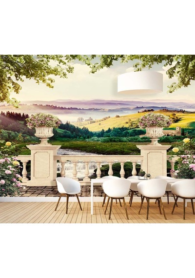 Mükemmel Balkon Manzarası Duvar Kağıdı