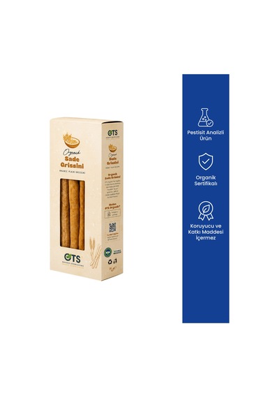 Ots Organik Sade Grisini 75 Gr Organik Sertifikalı, Pestisit Analizli 75 G