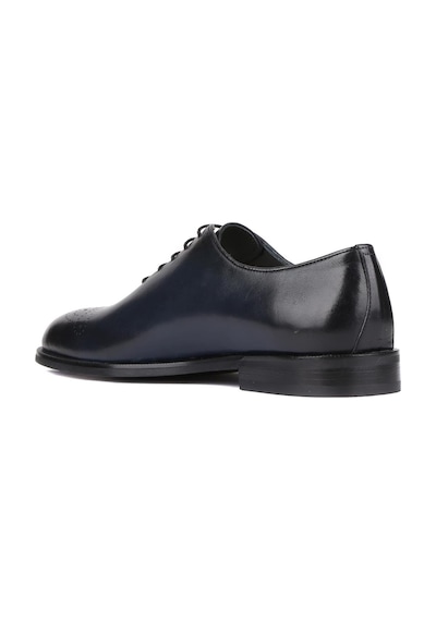 Shoetyle - Lacivert Deri Bağcıklı Erkek Klasik Ayakkabı 250-5001-829-lacivert